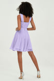 Empire Chiffon Knee Length Junior Bridesmaid Dress Wedding Prom Guest Dresses Gowns