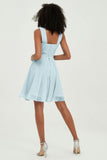 Empire Chiffon Knee Length Junior Bridesmaid Dress Wedding Prom Guest Dresses Gowns