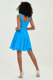 Empire Chiffon Knee Length Junior Bridesmaid Dress Wedding Prom Guest Dresses Gowns