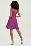 Empire Chiffon Knee Length Junior Bridesmaid Dress Wedding Prom Guest Dresses Gowns