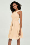 Empire Chiffon Knee Length Junior Bridesmaid Dress Wedding Prom Guest Dresses Gowns