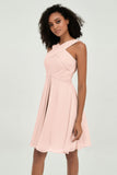 Empire Chiffon Knee Length Junior Bridesmaid Dress Wedding Prom Guest Dresses Gowns