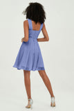 Empire Chiffon Knee Length Junior Bridesmaid Dress Wedding Prom Guest Dresses Gowns