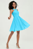Empire Chiffon Knee Length Junior Bridesmaid Dress Wedding Prom Guest Dresses Gowns