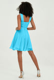 Empire Chiffon Knee Length Junior Bridesmaid Dress Wedding Prom Guest Dresses Gowns