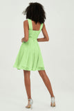 Empire Chiffon Knee Length Junior Bridesmaid Dress Wedding Prom Guest Dresses Gowns