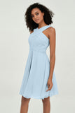 Empire Chiffon Knee Length Junior Bridesmaid Dress Wedding Prom Guest Dresses Gowns
