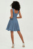 Empire Chiffon Knee Length Junior Bridesmaid Dress Wedding Prom Guest Dresses Gowns