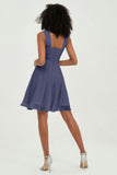 Empire Chiffon Knee Length Junior Bridesmaid Dress Wedding Prom Guest Dresses Gowns