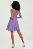Empire Chiffon Knee Length Junior Bridesmaid Dress Wedding Prom Guest Dresses Gowns