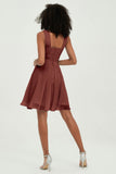 Empire Chiffon Knee Length Junior Bridesmaid Dress Wedding Prom Guest Dresses Gowns