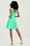 Empire Chiffon Knee Length Junior Bridesmaid Dress Wedding Prom Guest Dresses Gowns