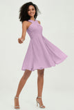 Empire Chiffon Knee Length Junior Bridesmaid Dress Wedding Prom Guest Dresses Gowns