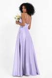 Simple Satin Halter Bridesmaid Dress Sleeveless Ruched Formal Evening Dresses Gowns