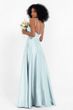 Simple Satin Halter Bridesmaid Dress Sleeveless Ruched Formal Evening Dresses Gowns