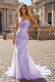 Mermaid Sweetheart Tulle Lace Prom Dress