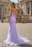 Mermaid Sweetheart Tulle Lace Prom Dress
