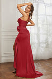 Elegance Satin Spaghetti Straps Mermaid Formal Evening Dresses Prom Party Gowns