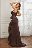 Elegance Satin Spaghetti Straps Mermaid Formal Evening Dresses Prom Party Gowns