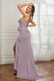 Elegance Satin Spaghetti Straps Mermaid Formal Evening Dresses Prom Party Gowns