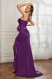 Elegance Satin Spaghetti Straps Mermaid Formal Evening Dresses Prom Party Gowns