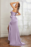 Elegance Satin Spaghetti Straps Mermaid Formal Evening Dresses Prom Party Gowns