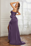 Elegance Satin Spaghetti Straps Mermaid Formal Evening Dresses Prom Party Gowns