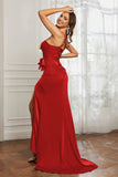 Elegance Satin Spaghetti Straps Mermaid Formal Evening Dresses Prom Party Gowns