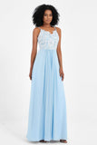 Spaghetti Straps Chiffon Lace Bridesmaid Dress Ruched Long Formal Evening Dresses Gowns
