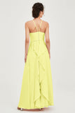 Halter Neck Elegant Bridesmaid Chiffon Dresses Sleeveless Formal Evening Dress Gowns