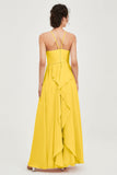 Halter Neck Elegant Bridesmaid Chiffon Dresses Sleeveless Formal Evening Dress Gowns