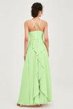 Halter Neck Elegant Bridesmaid Chiffon Dresses Sleeveless Formal Evening Dress Gowns