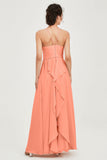 Halter Neck Elegant Bridesmaid Chiffon Dresses Sleeveless Formal Evening Dress Gowns
