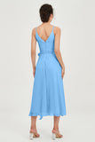 Spaghetti Straps Chiffon Wedding Guest Dress Junior Bridesmaid Dresses Occasion Gowns