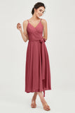 Spaghetti Straps Chiffon Wedding Guest Dress Junior Bridesmaid Dresses Occasion Gowns