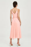 Spaghetti Straps Chiffon Wedding Guest Dress Junior Bridesmaid Dresses Occasion Gowns