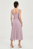 Spaghetti Straps Chiffon Wedding Guest Dress Junior Bridesmaid Dresses Occasion Gowns