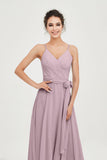 Spaghetti Straps Chiffon Wedding Guest Dress Junior Bridesmaid Dresses Occasion Gowns