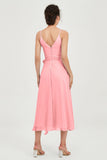 Spaghetti Straps Chiffon Wedding Guest Dress Junior Bridesmaid Dresses Occasion Gowns