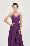 Spaghetti Straps Chiffon Wedding Guest Dress Junior Bridesmaid Dresses Occasion Gowns