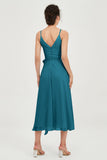 Spaghetti Straps Chiffon Wedding Guest Dress Junior Bridesmaid Dresses Occasion Gowns