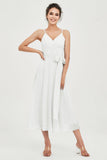 Spaghetti Straps Chiffon Wedding Guest Dress Junior Bridesmaid Dresses Occasion Gowns