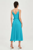 Spaghetti Straps Chiffon Wedding Guest Dress Junior Bridesmaid Dresses Occasion Gowns