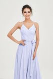 Spaghetti Straps Chiffon Wedding Guest Dress Junior Bridesmaid Dresses Occasion Gowns