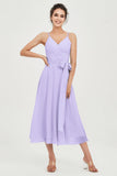 Spaghetti Straps Chiffon Wedding Guest Dress Junior Bridesmaid Dresses Occasion Gowns