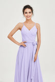 Spaghetti Straps Chiffon Wedding Guest Dress Junior Bridesmaid Dresses Occasion Gowns