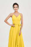 Spaghetti Straps Chiffon Wedding Guest Dress Junior Bridesmaid Dresses Occasion Gowns