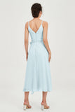 Spaghetti Straps Chiffon Wedding Guest Dress Junior Bridesmaid Dresses Occasion Gowns