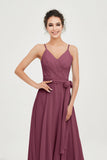 Spaghetti Straps Chiffon Wedding Guest Dress Junior Bridesmaid Dresses Occasion Gowns