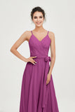 Spaghetti Straps Chiffon Wedding Guest Dress Junior Bridesmaid Dresses Occasion Gowns